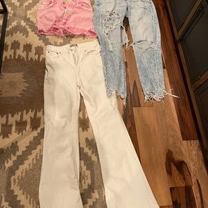 American Eagle frayed jeans